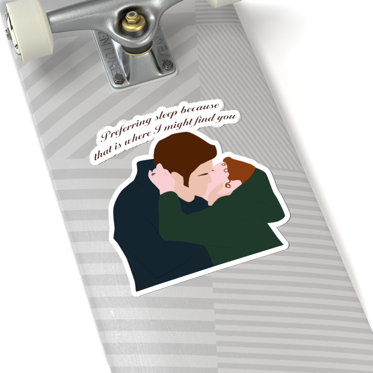 Preferring Sleep Because That Is Where I Might Find You Polin Kiss Bridgerton Netflix Sticker