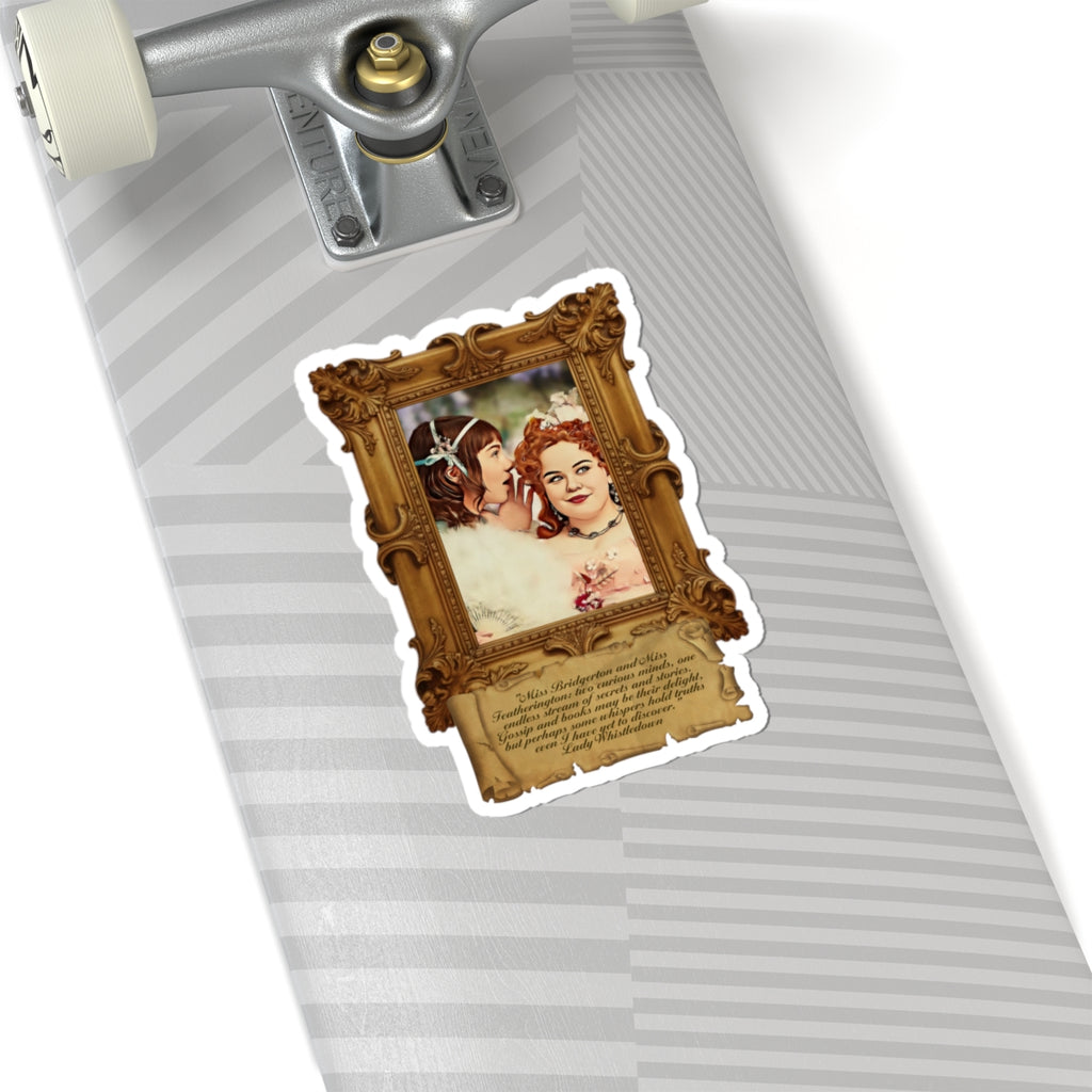 Penelope and Eloise Gossip Portrait Bridgerton Netflix Sticker