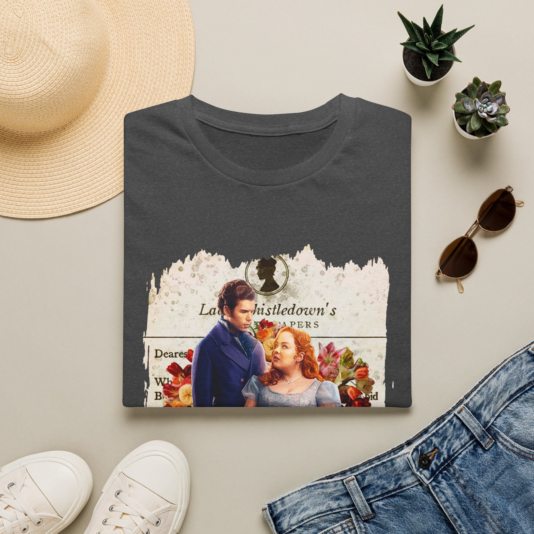 Colin Bridgerton & Penelope Featherington Lady Whistledown Society Papers Netflix T-Shirt