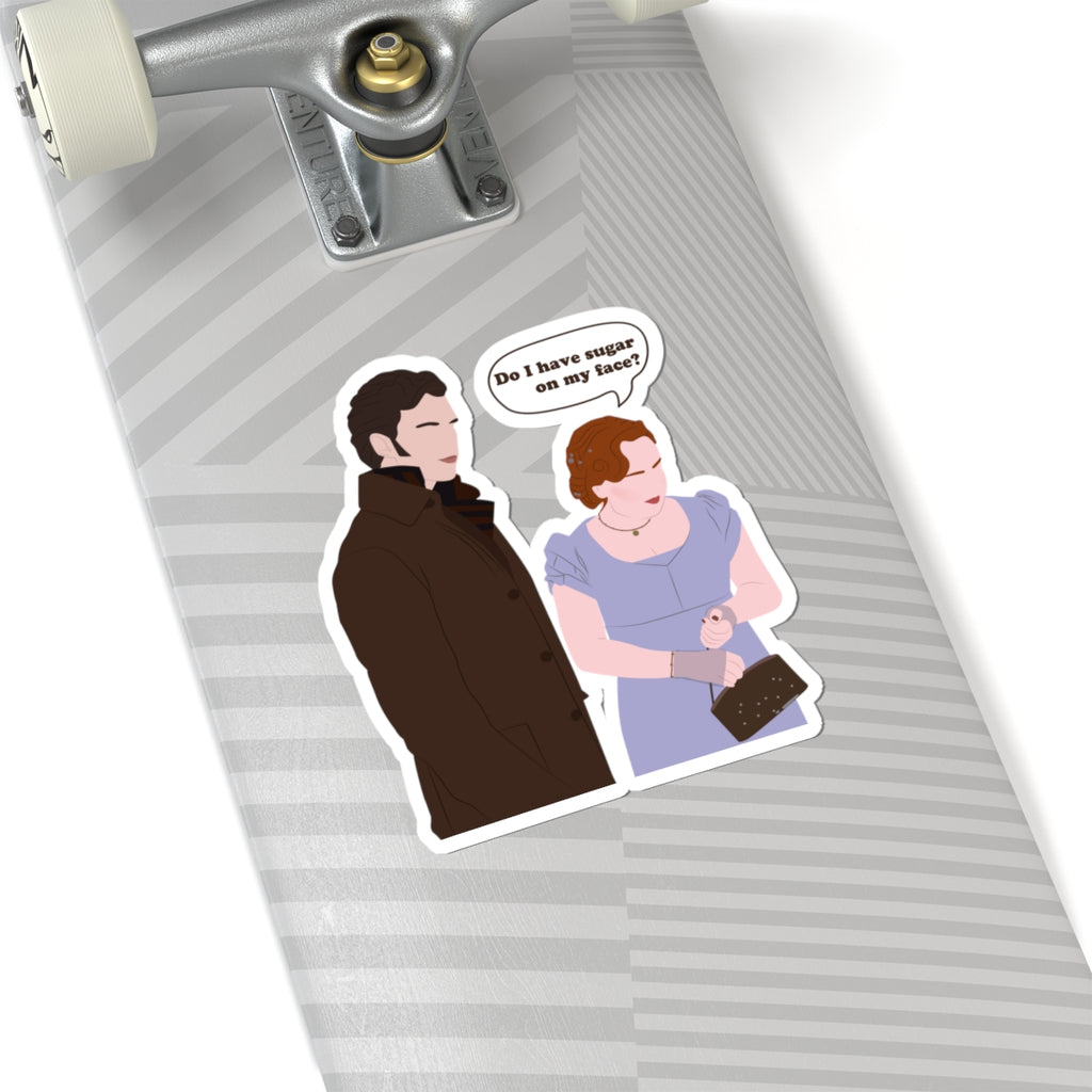 Do I Have Sugar On My Face? Penelope & Colin Bridgerton Netflix Sticker