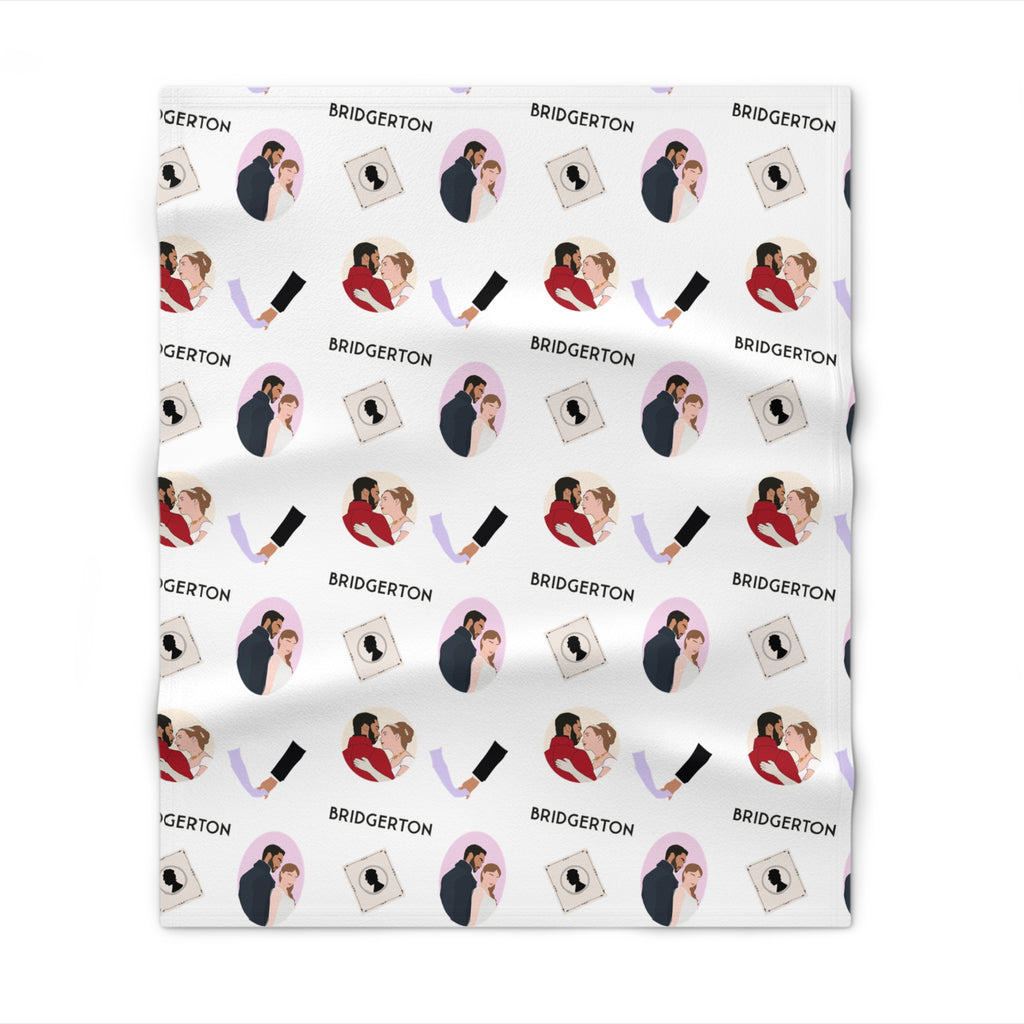 The Duke and I Simon & Daphne Bridgerton Pattern Throw Blanket