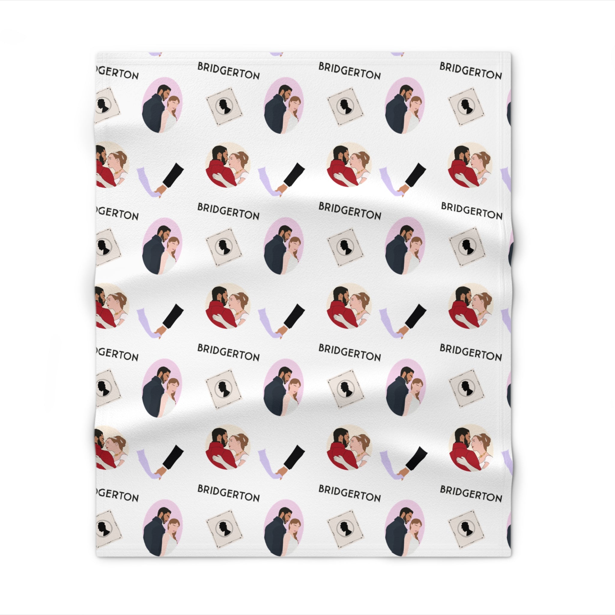 The Duke and I Simon & Daphne Bridgerton Pattern Throw Blanket