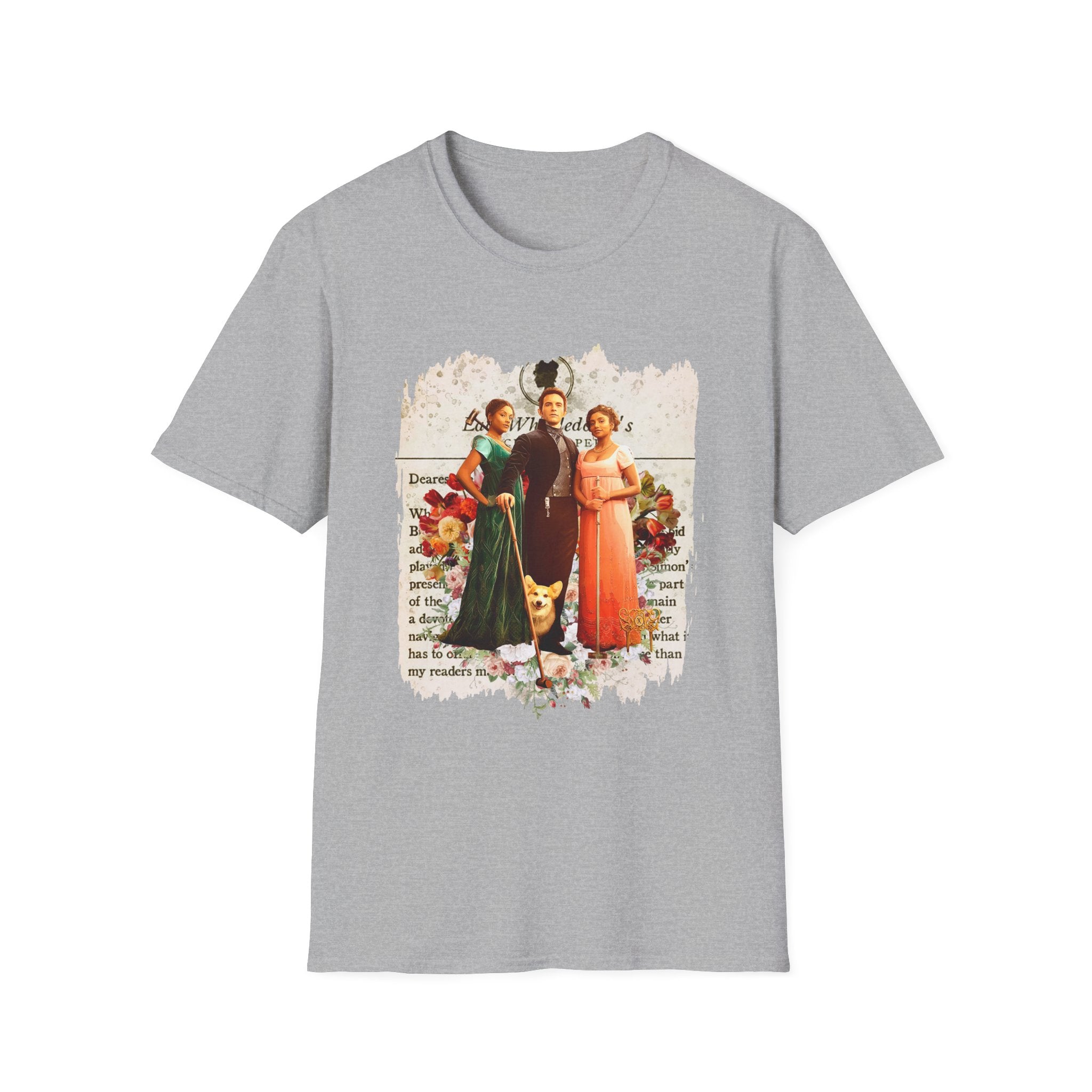 Anthony Bridgerton, Kate & Edwina Sharma & Newton Lady Whistledown Society Papers Netflix T-Shirt