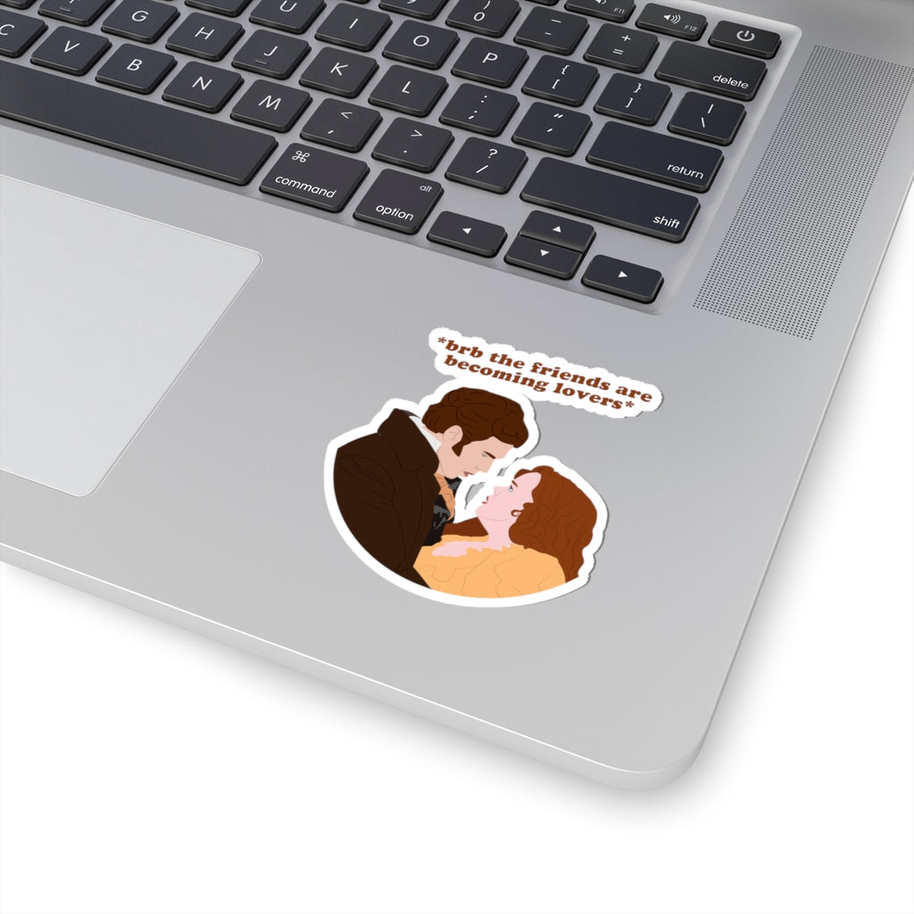 Brb The Friends Are Becoming Lovers Colin & Penelope Bridgerton Netflix Sticker