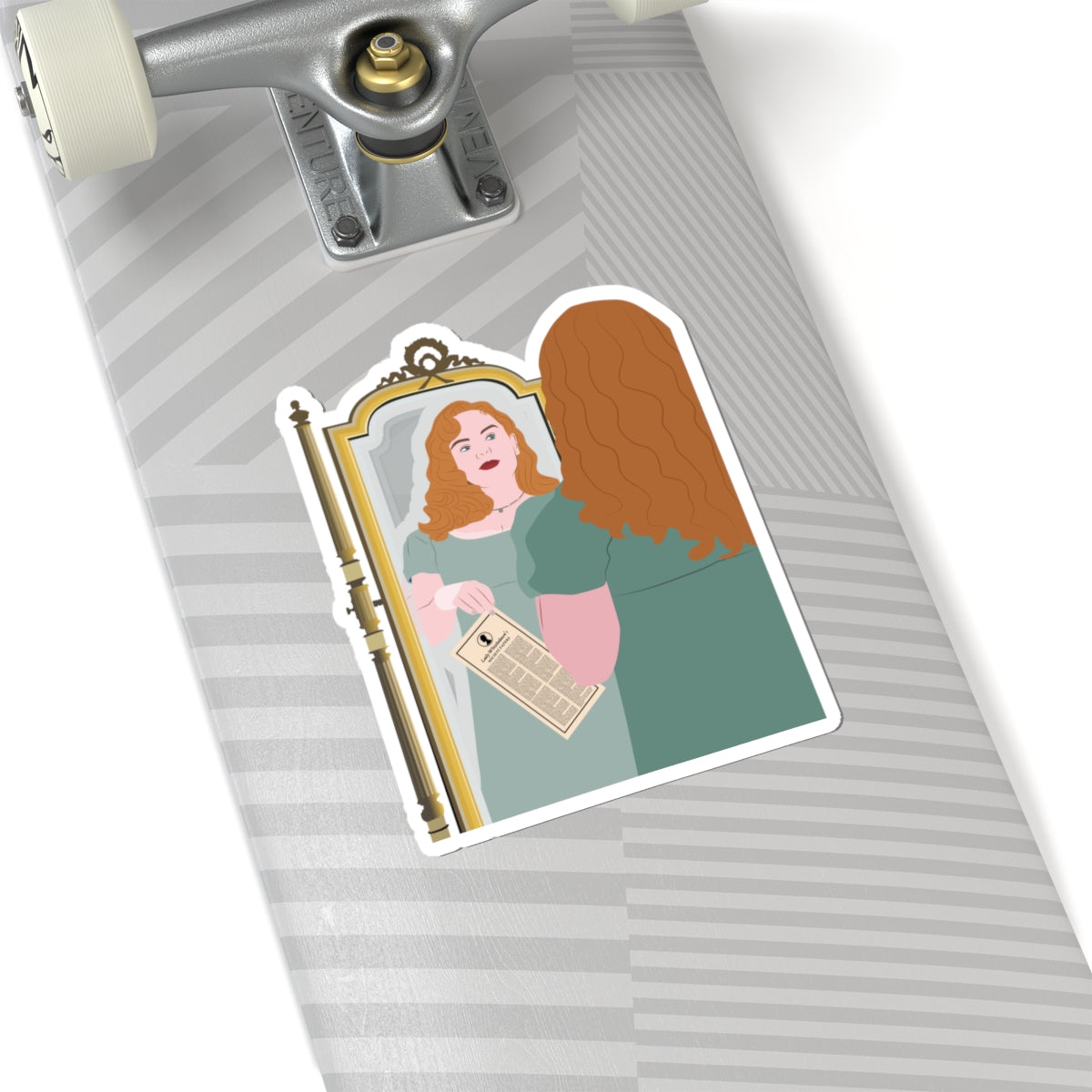 Penelope Featherington Mirror Bridgerton Netflix Sticker