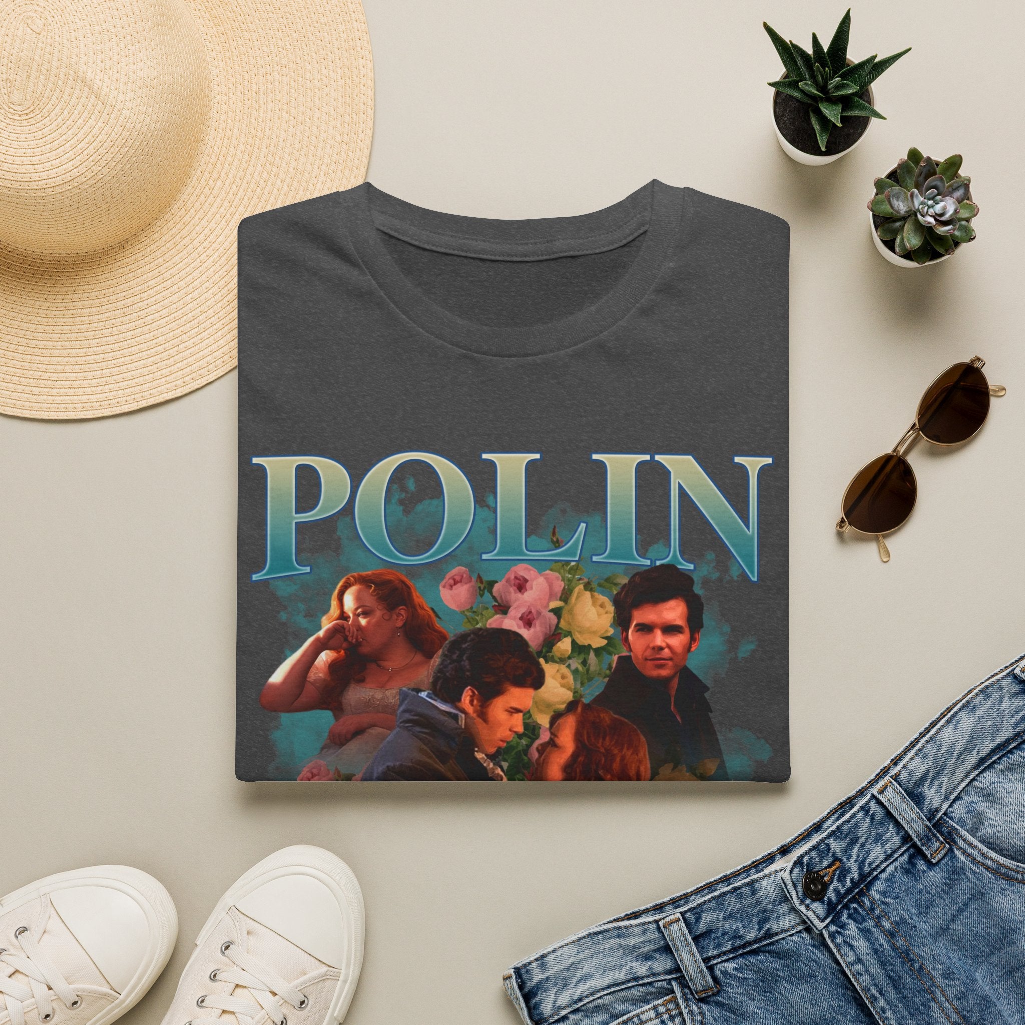 Polin 90's Colin & Penelope Bridgerton Netflix T-Shirt