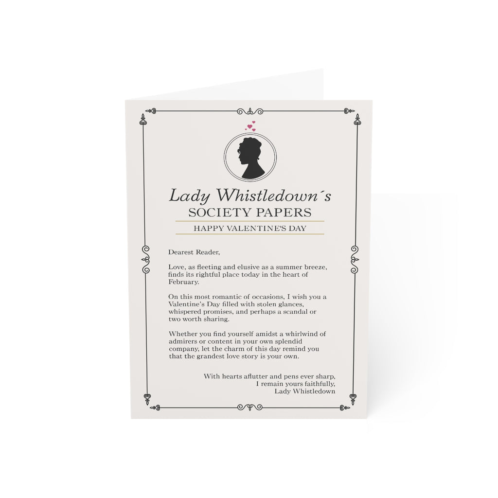 Lady Whistledown Happy Valentine's Day Love Bridgerton Netflix Greeting Card