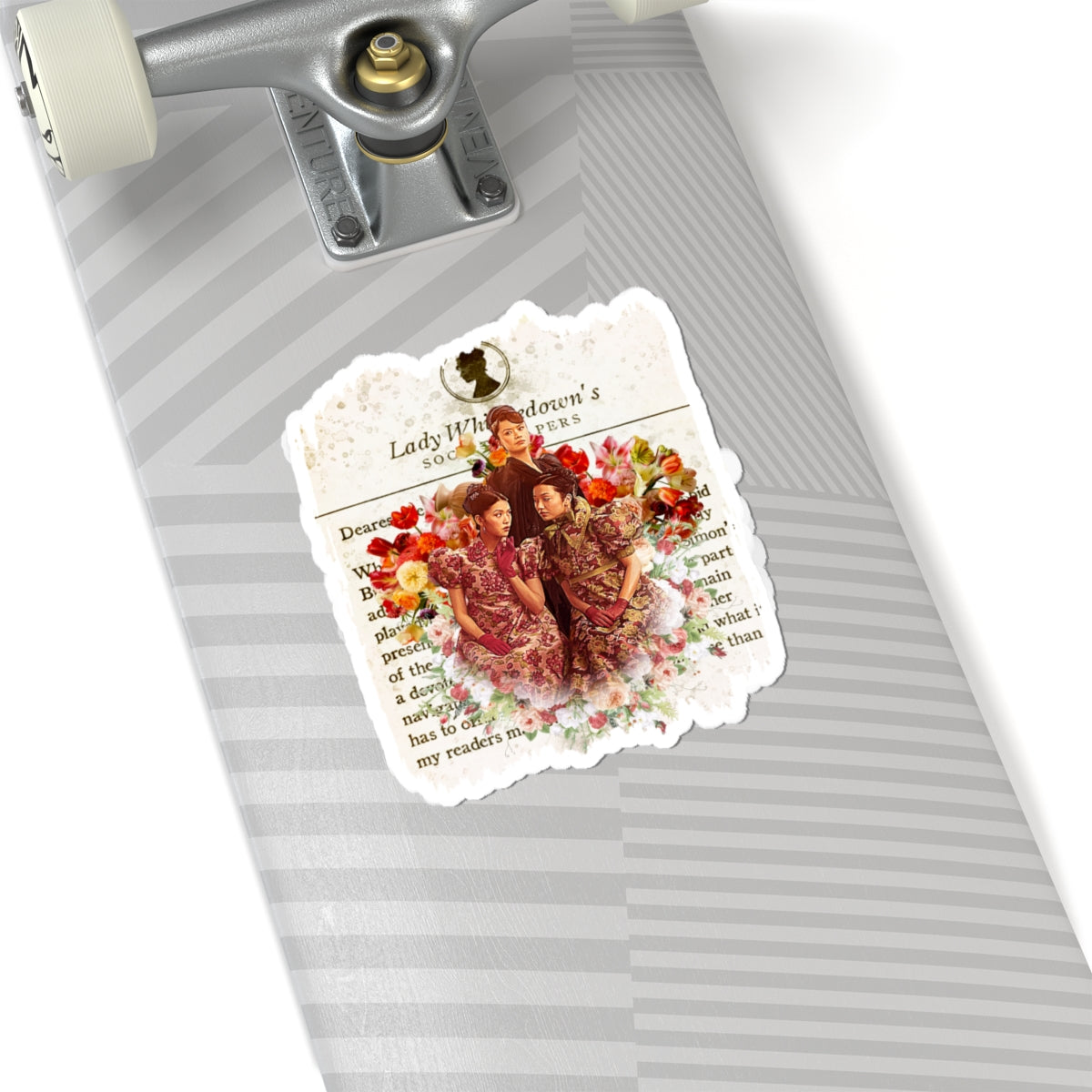 Posy, Rosamund & Araminta Lady Whistledown Society Papers Netflix Sticker