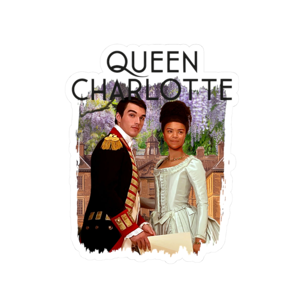 Young Queen Charlotte & King George Bridgerton Netflix Sticker