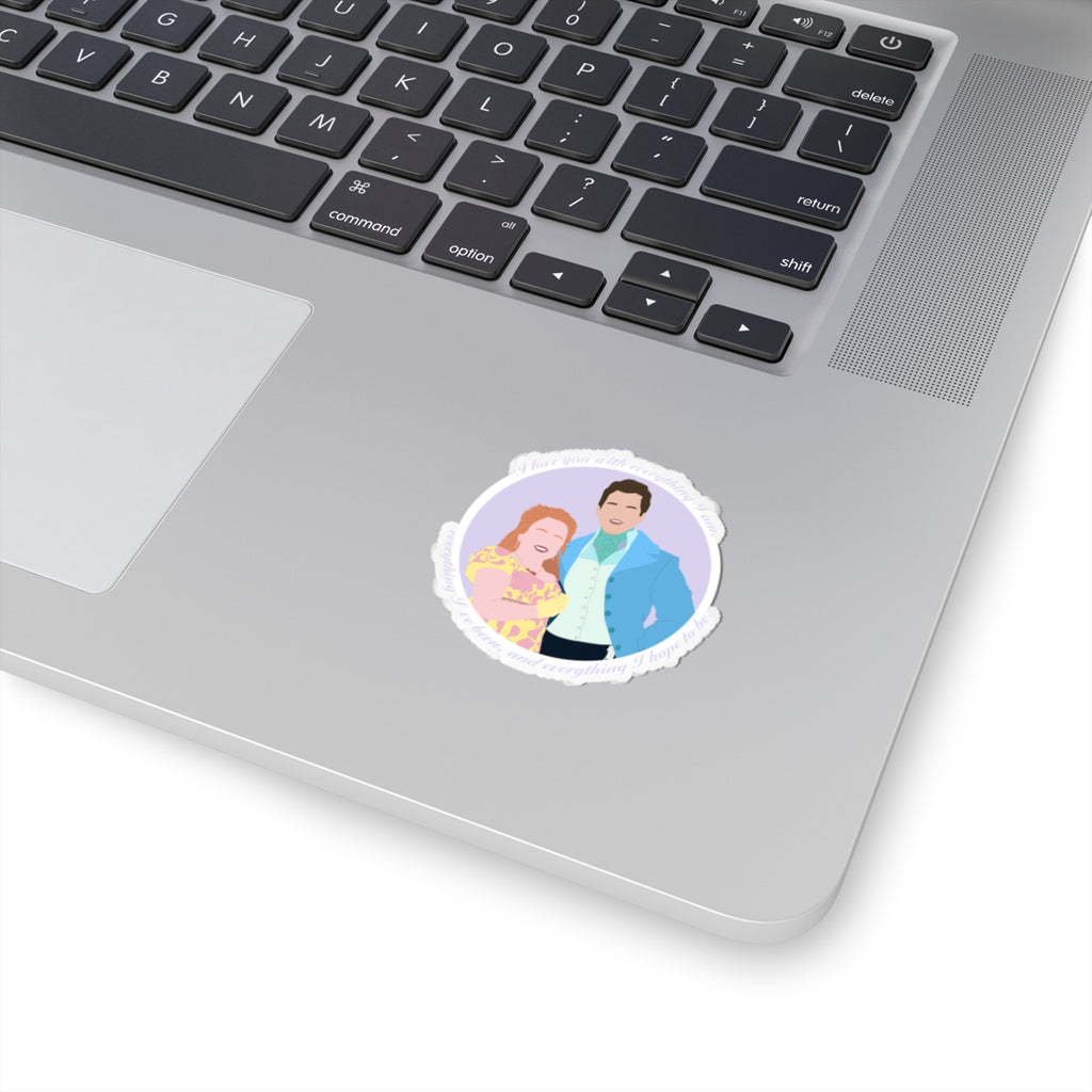 I Love You With Everything I Am Colin Penelope Bridgerton Netflix Sticker