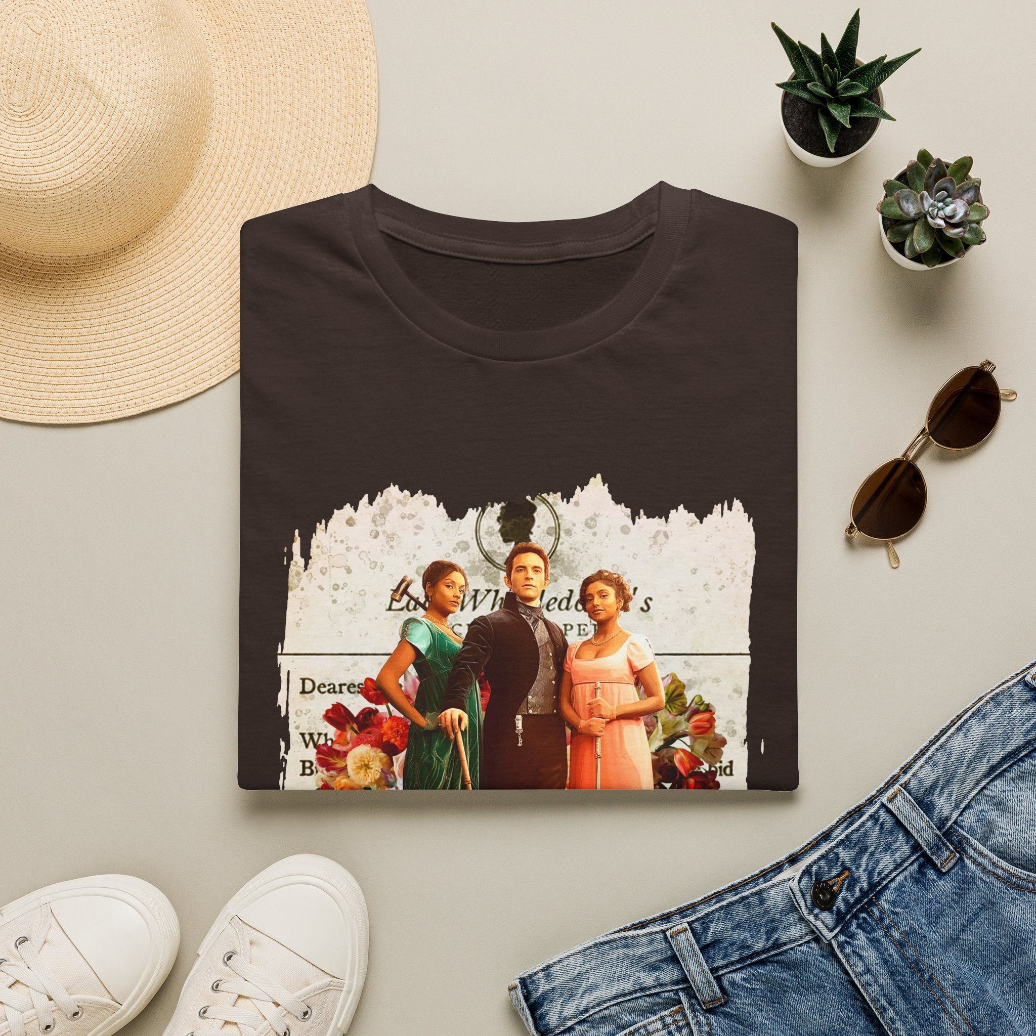 Anthony Bridgerton, Kate & Edwina Sharma & Newton Lady Whistledown Society Papers Netflix T-Shirt