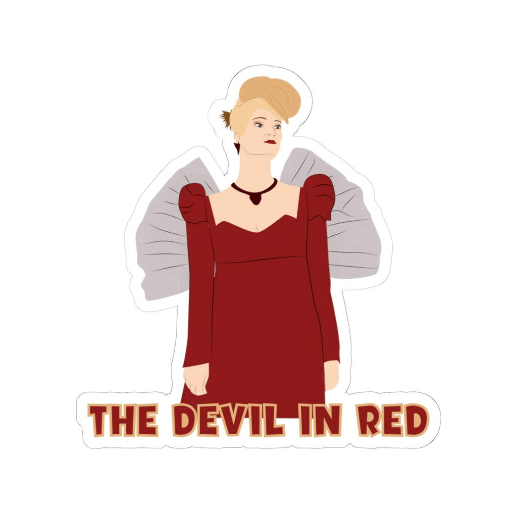 The Devil In Red Cressida Cowper Bridgerton Netflix Sticker