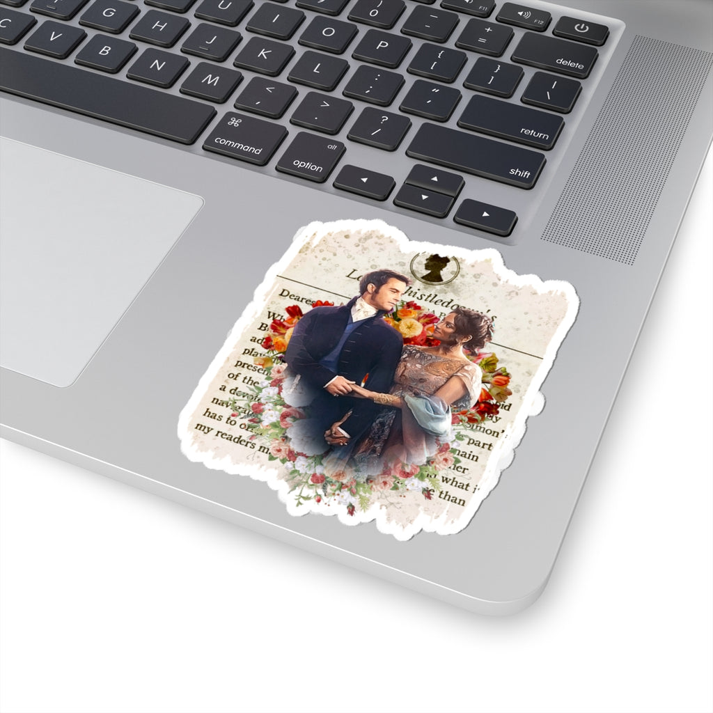 Anthony Bridgerton & Kate Bridgerton Lady Whistledown Society Papers Netflix Sticker