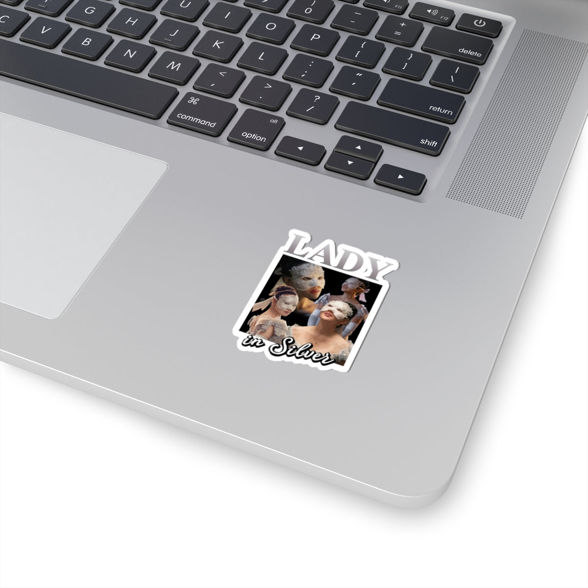 Lady In Silver 90's Bridgerton Netflix Sticker