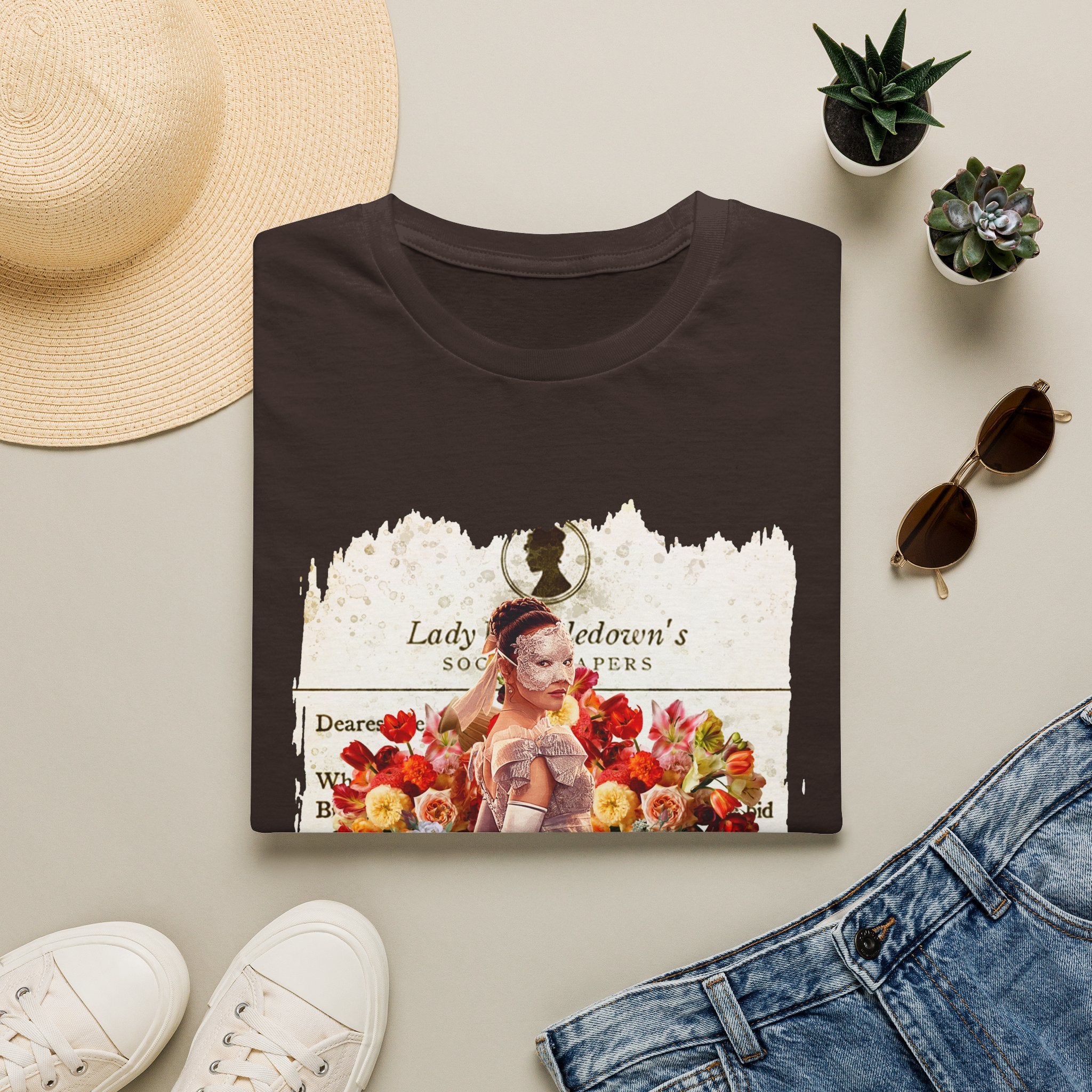 Sophie Baek Lady In Silver Masquerade Ball Lady Whistledown Society Papers Netflix T-Shirt