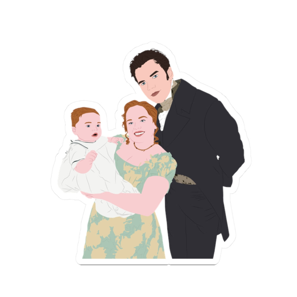 Colin, Penelope & Elliot Featherington Bridgerton Netflix Sticker