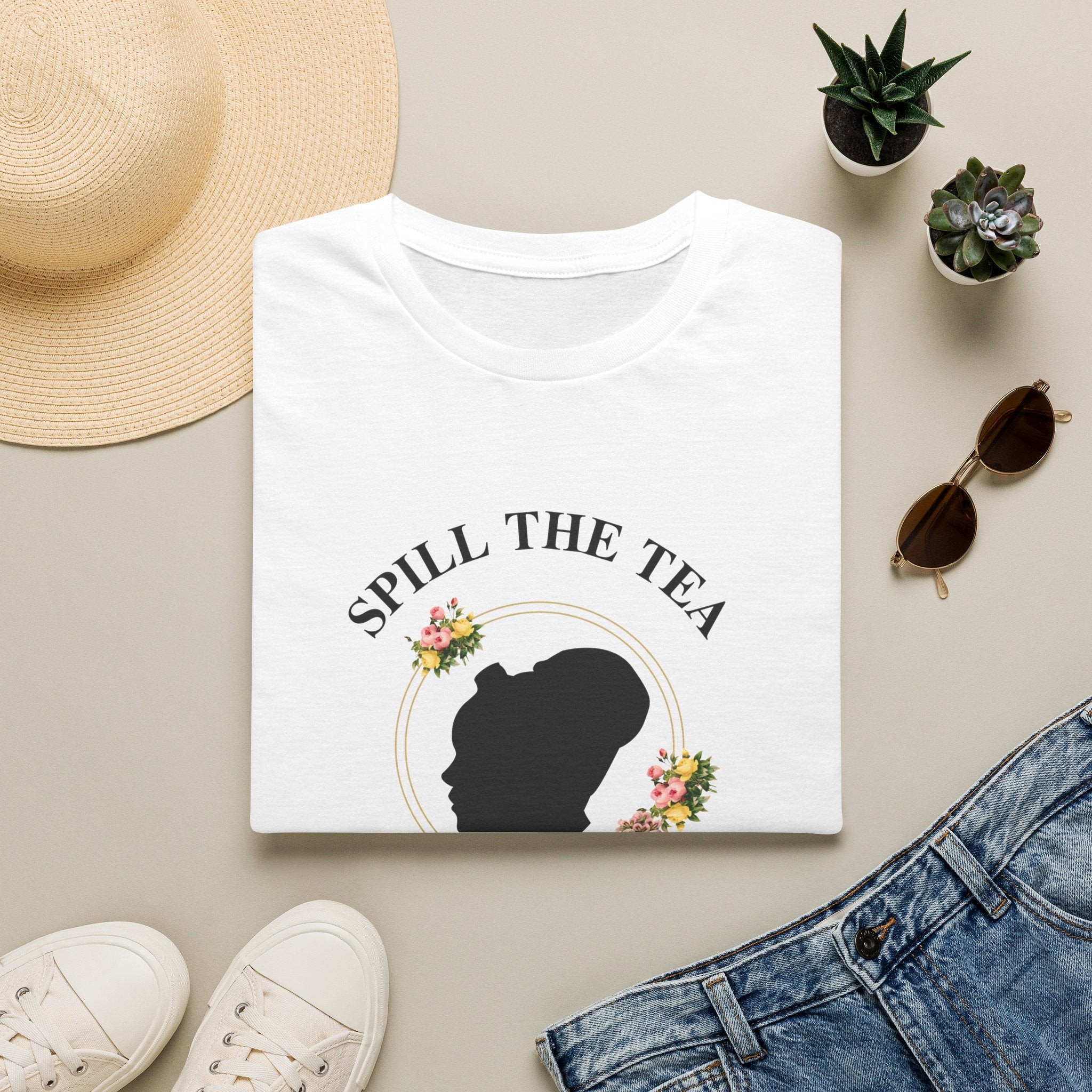 Spill The Tea Lady Whistledown Society Papers Bridgerton Netflix T-Shirt