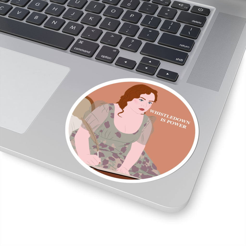 Whistledown Is Power Penelope Featherington Bridgerton Netflix Sticker