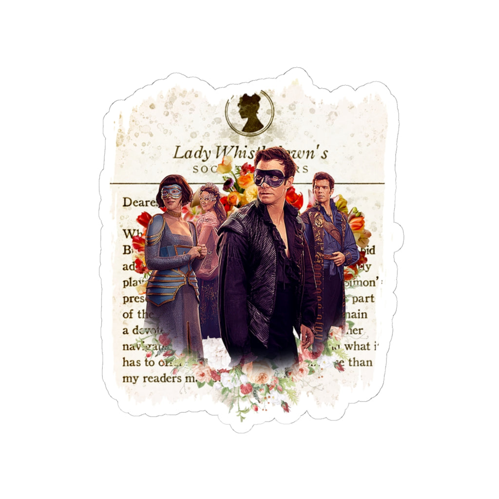 The Bridgertons Masquerade Ball Lady Whistledown Society Papers Netflix Sticker