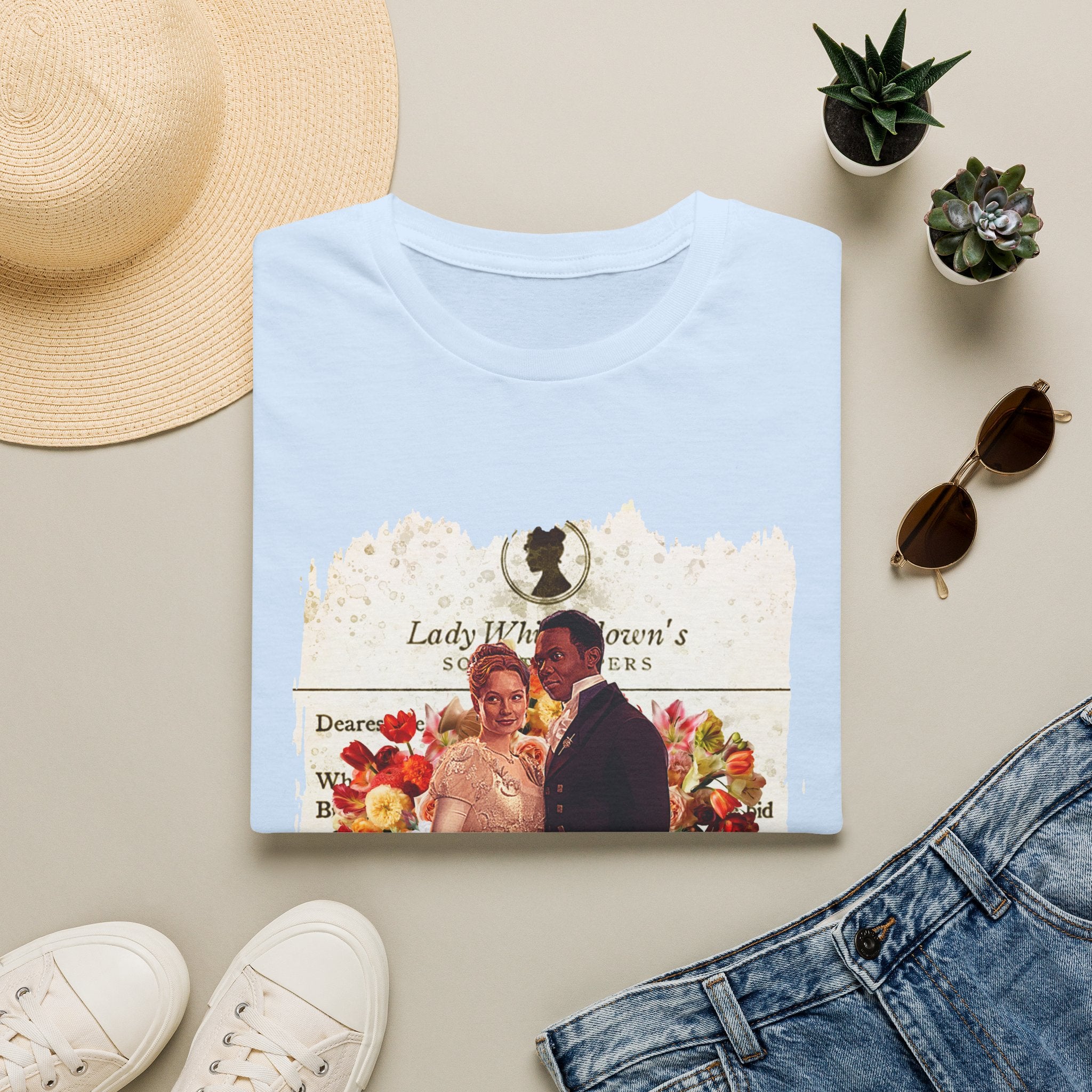 John Stirling & Francesca Bridgerton Stirling Lady Whistledown Society Papers Netflix T-Shirt