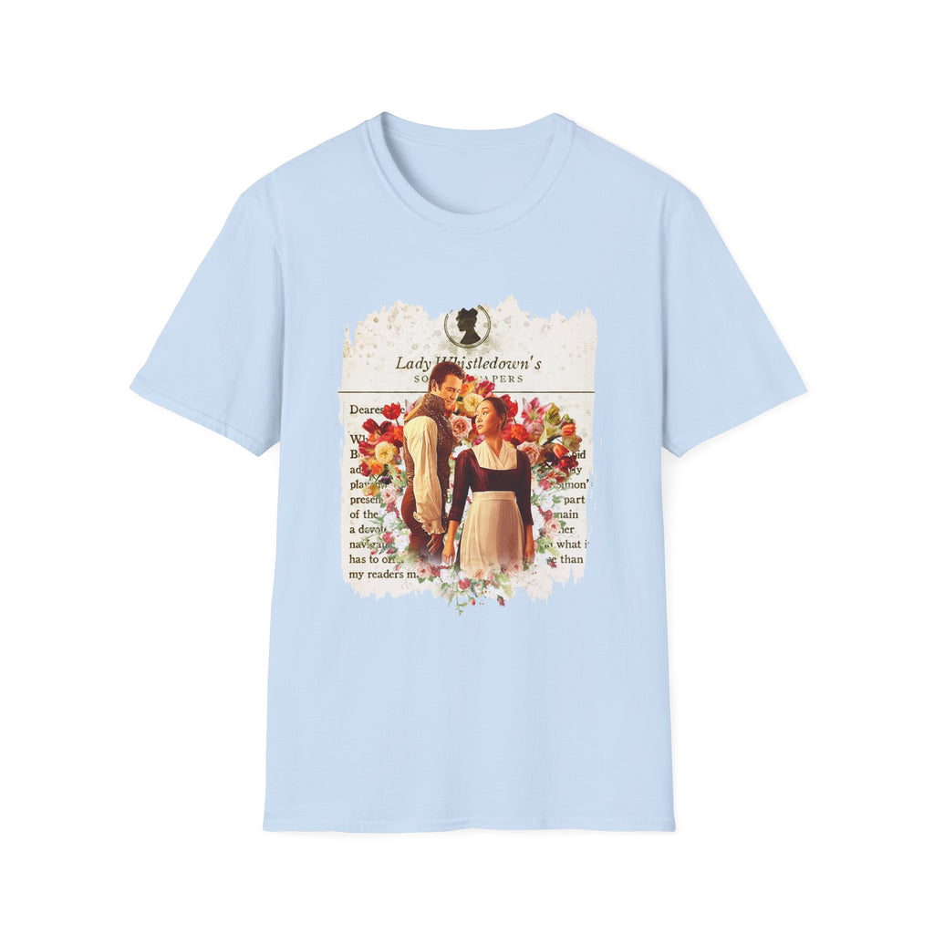 Benedict Bridgerton & Sophie Baek Maid Lady Whistledown Society Papers Netflix T-Shirt