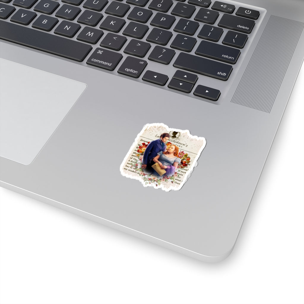 Colin Bridgerton & Penelope Featherington Lady Whistledown Society Papers Netflix Sticker