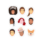 Penelope, Colin, Kate, Anthony, Daphne, Simon, Queen Charlotte Newton Emoji Bridgerton Netflix Sticker