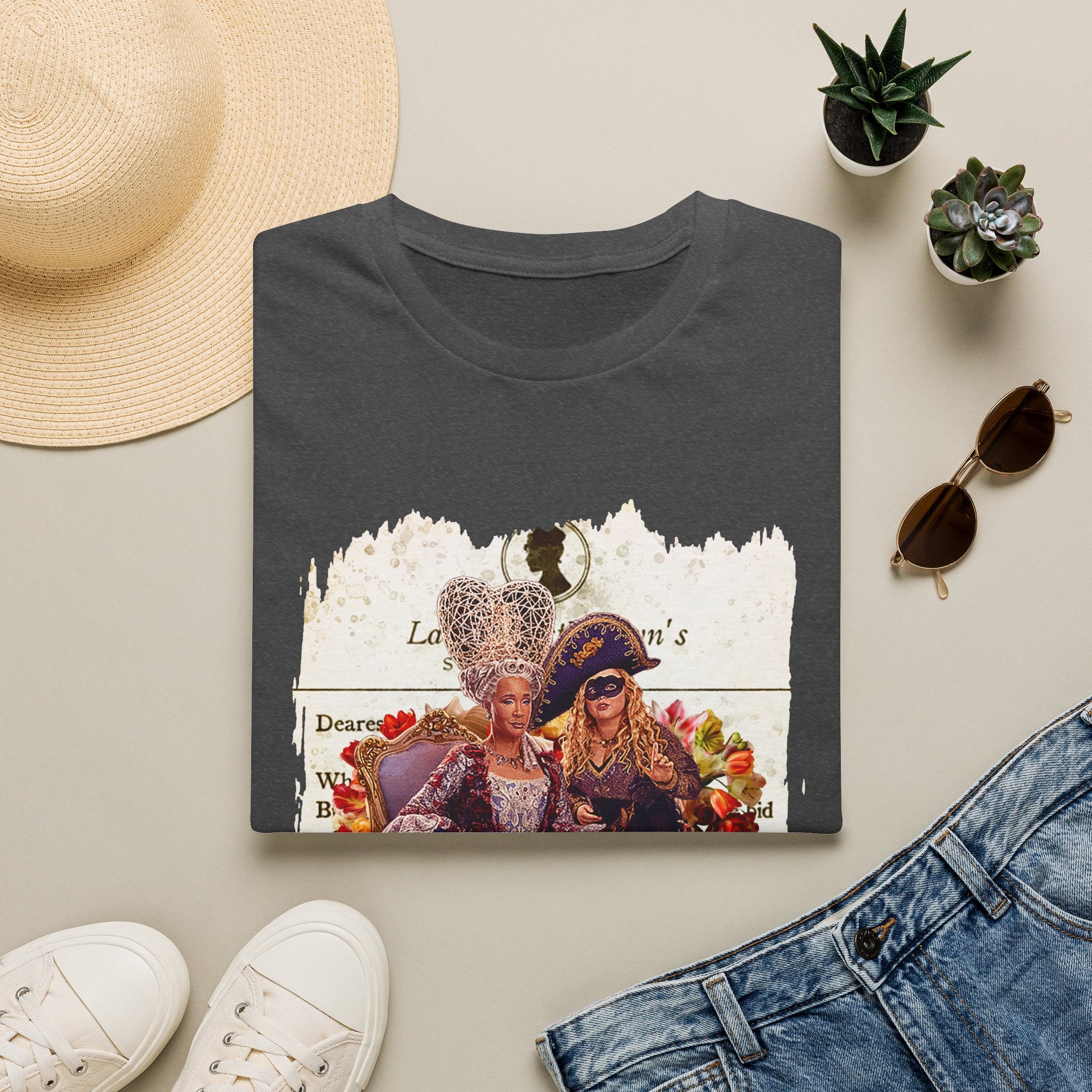 Queen Charlotte & Penelope Bridgerton Lady Whistledown Society Papers Netflix T-Shirt