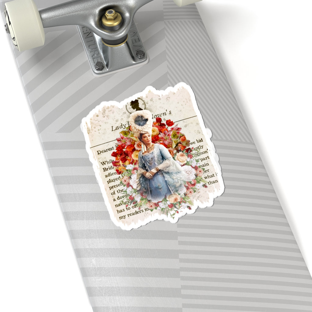 Queen Charlotte Lady Whistledown Society Papers Bridgerton Netflix Sticker