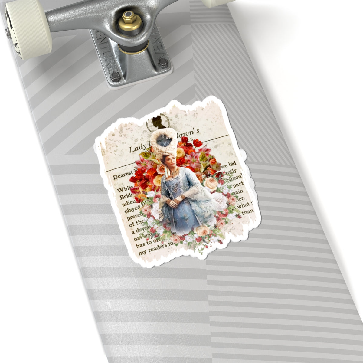 Queen Charlotte Lady Whistledown Society Papers Bridgerton Netflix Sticker