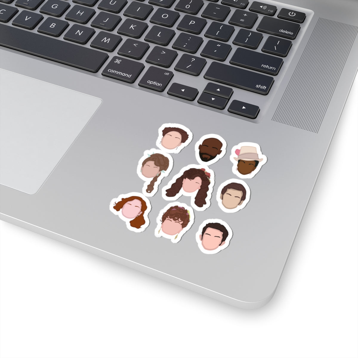 Bridgerton's Colin, Penelope, Anthony, Lady Danbury, Violet, Portia, Prudence, Philippa, Marcus Emoji Bridgerton Netflix Sticker