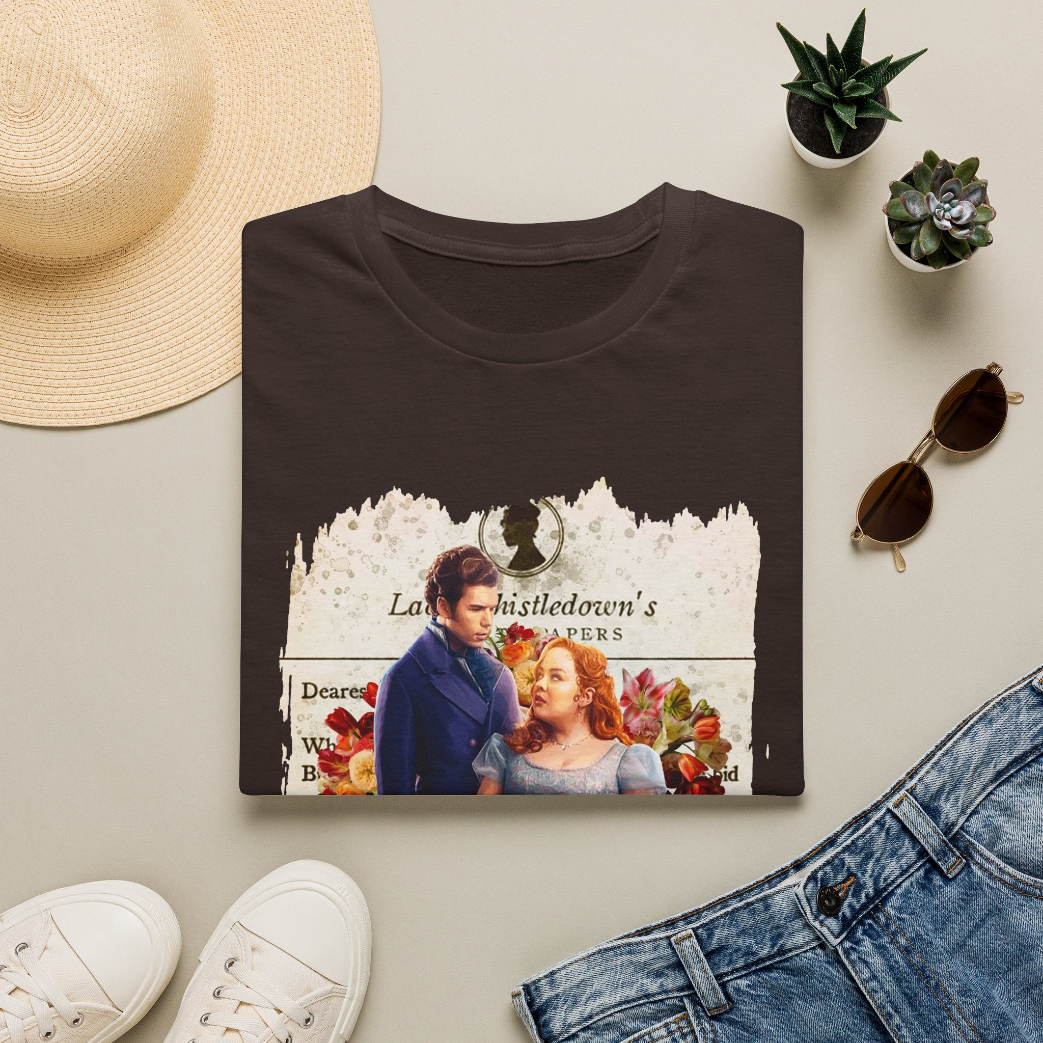 Colin Bridgerton & Penelope Featherington Lady Whistledown Society Papers Netflix T-Shirt