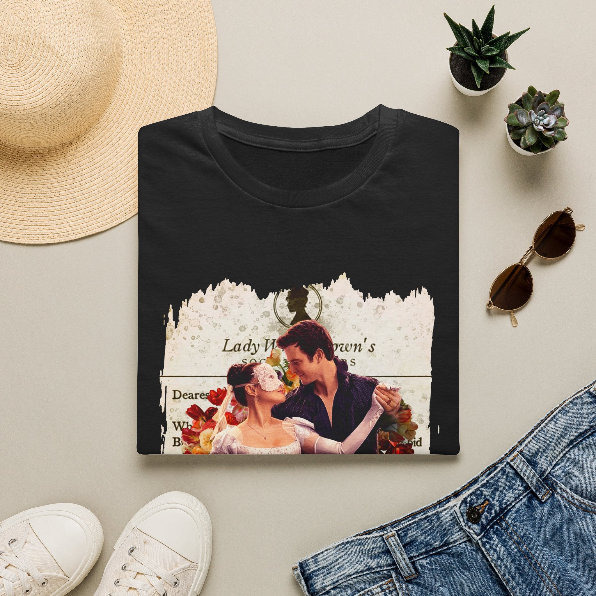 Benedict Bridgerton & Sophie Baek Lady In Silver Lady Whistledown Society Papers Netflix T-Shirt