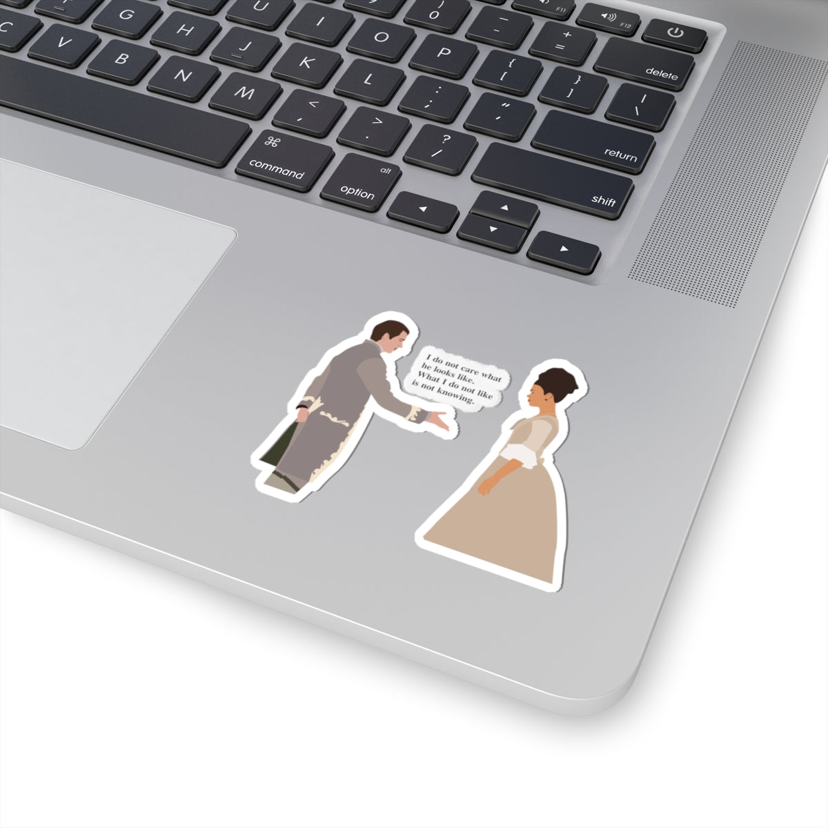 I Do Not Care What He Looks Like Queen Charlotte Bridgerton Sticker