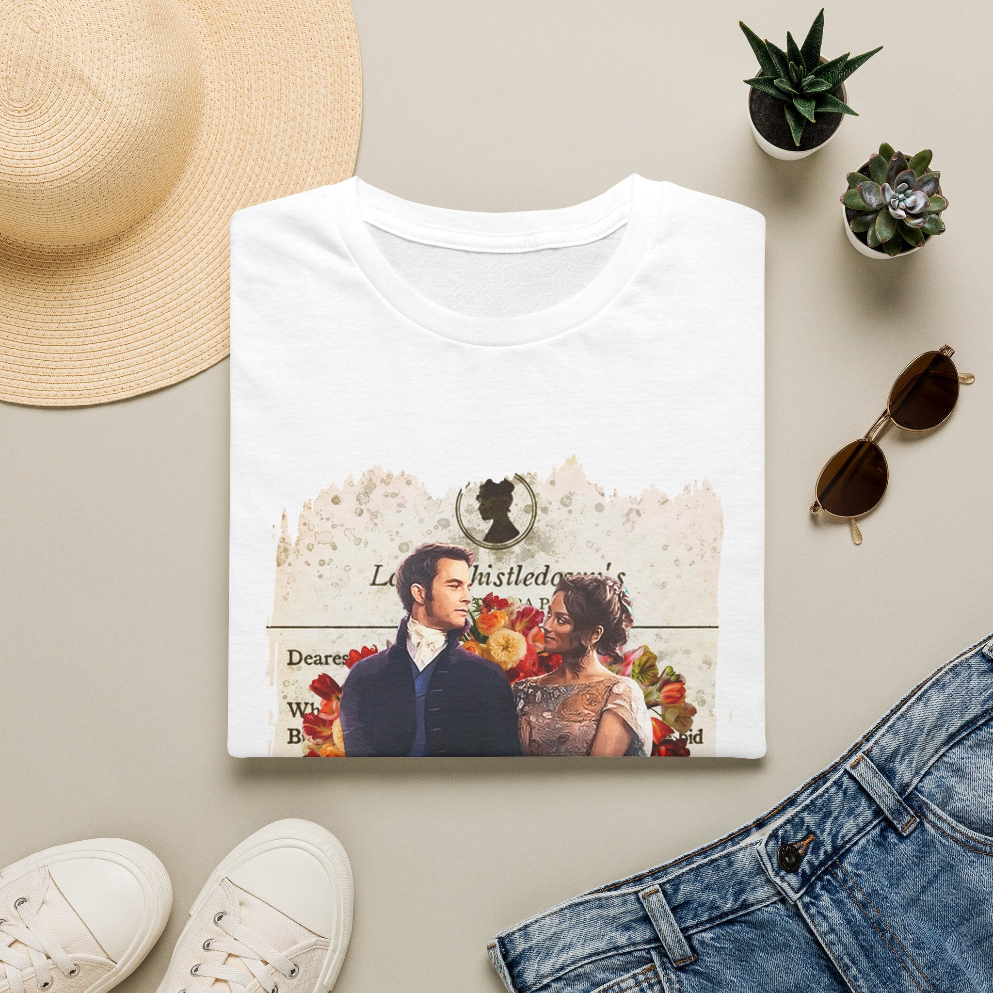 Anthony Bridgerton & Kate Bridgerton Lady Whistledown Society Papers Netflix T-Shirt
