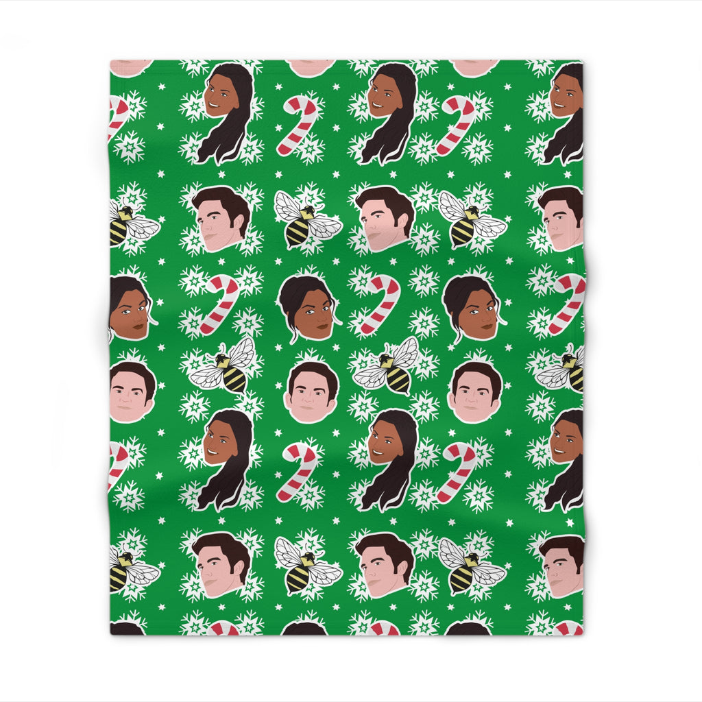 Kanthony Anthony & Kate Christmas Bridgerton Netflix Throw Blanket