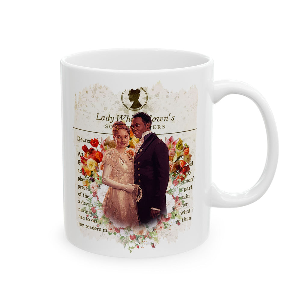 John Stirling & Francesca Bridgerton Stirling Lady Whistledown Society Papers Netflix Mug