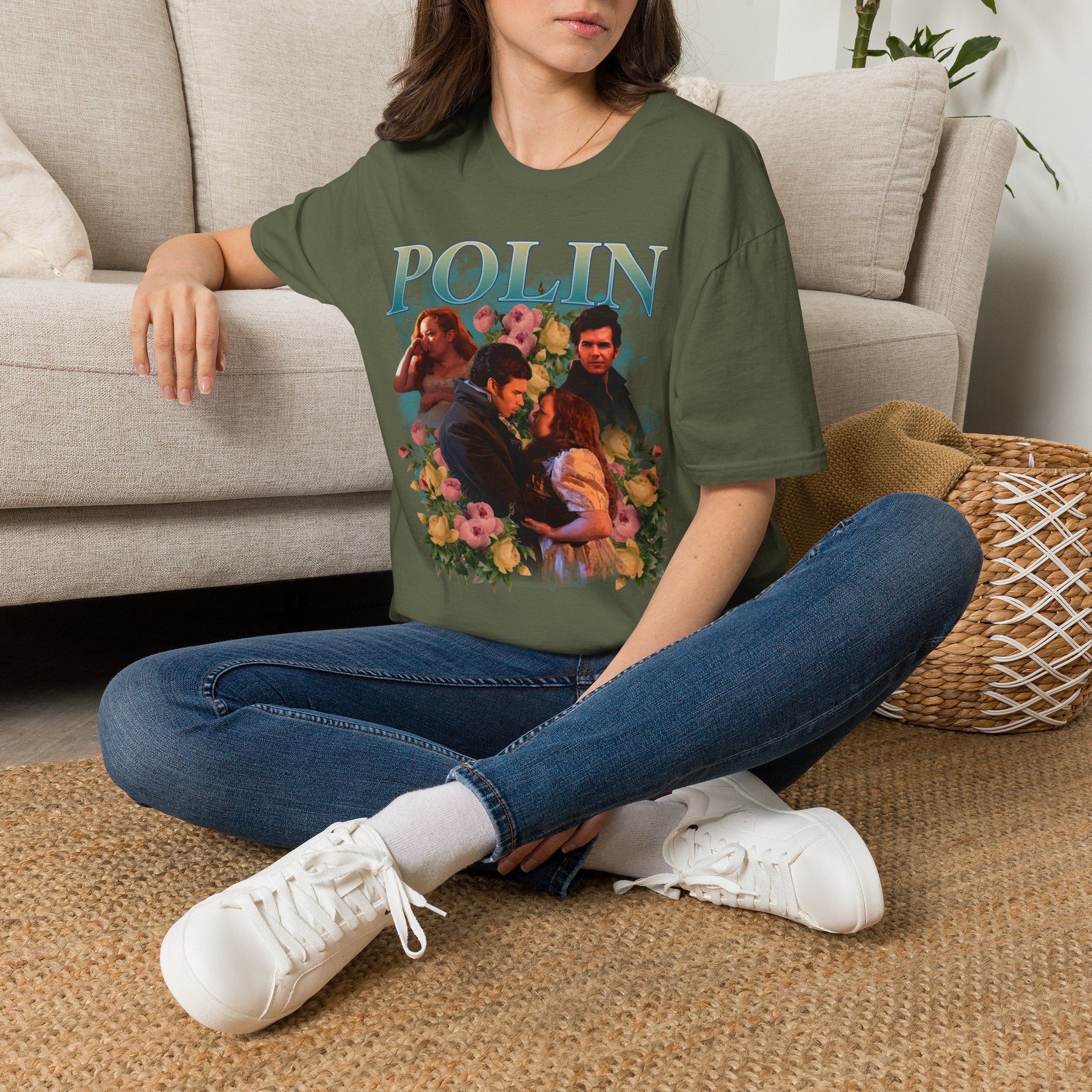 Polin 90's Colin & Penelope Bridgerton Netflix T-Shirt