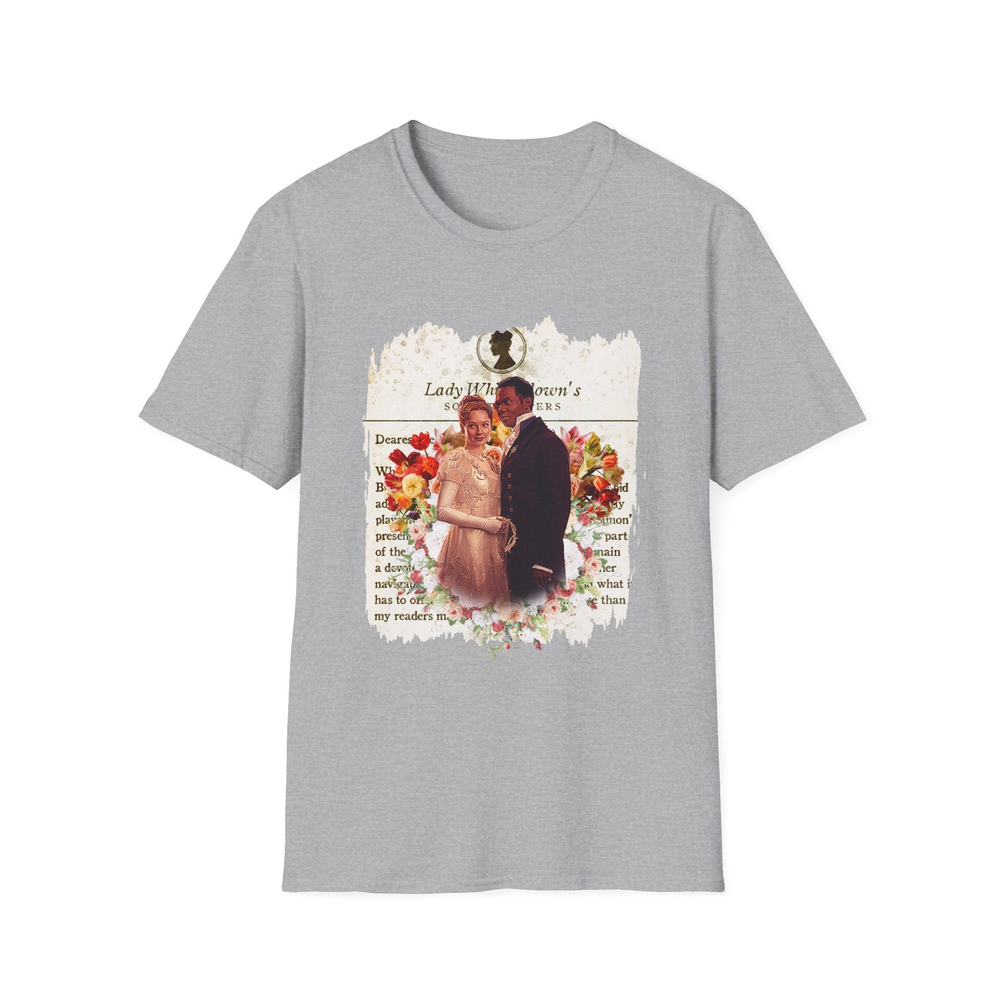 John Stirling & Francesca Bridgerton Stirling Lady Whistledown Society Papers Netflix T-Shirt