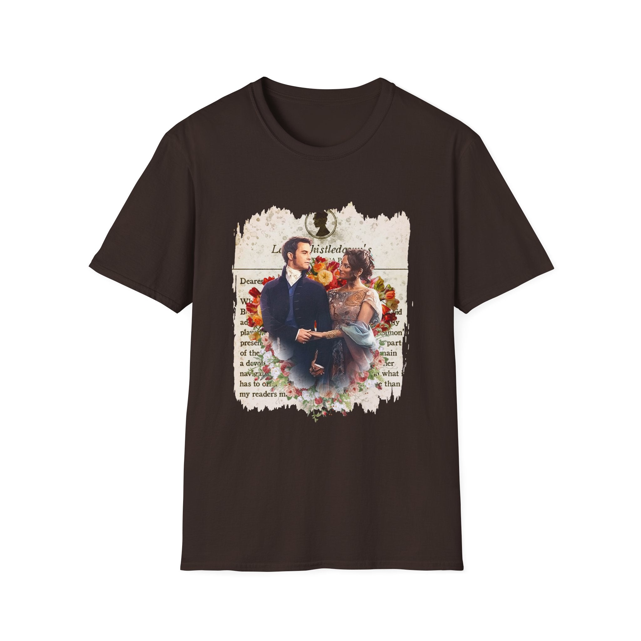 Anthony Bridgerton & Kate Bridgerton Lady Whistledown Society Papers Netflix T-Shirt