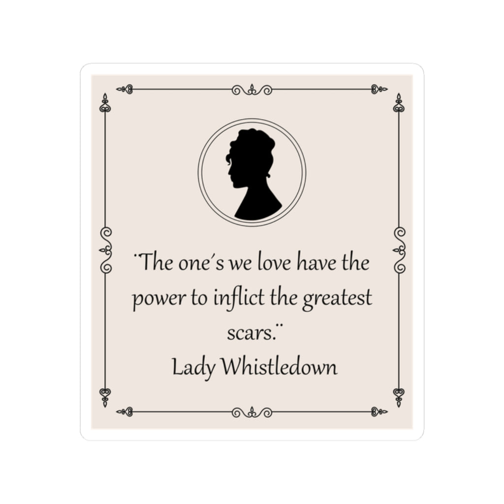 The One's We Love Have The Power Lady Whistledown Bridgerton Netflix Sticker