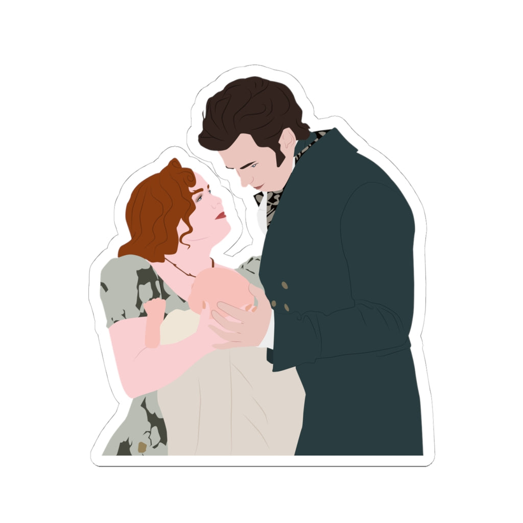 Colin, Penelope & Baby Lord Featherington Bridgerton Netflix Sticker