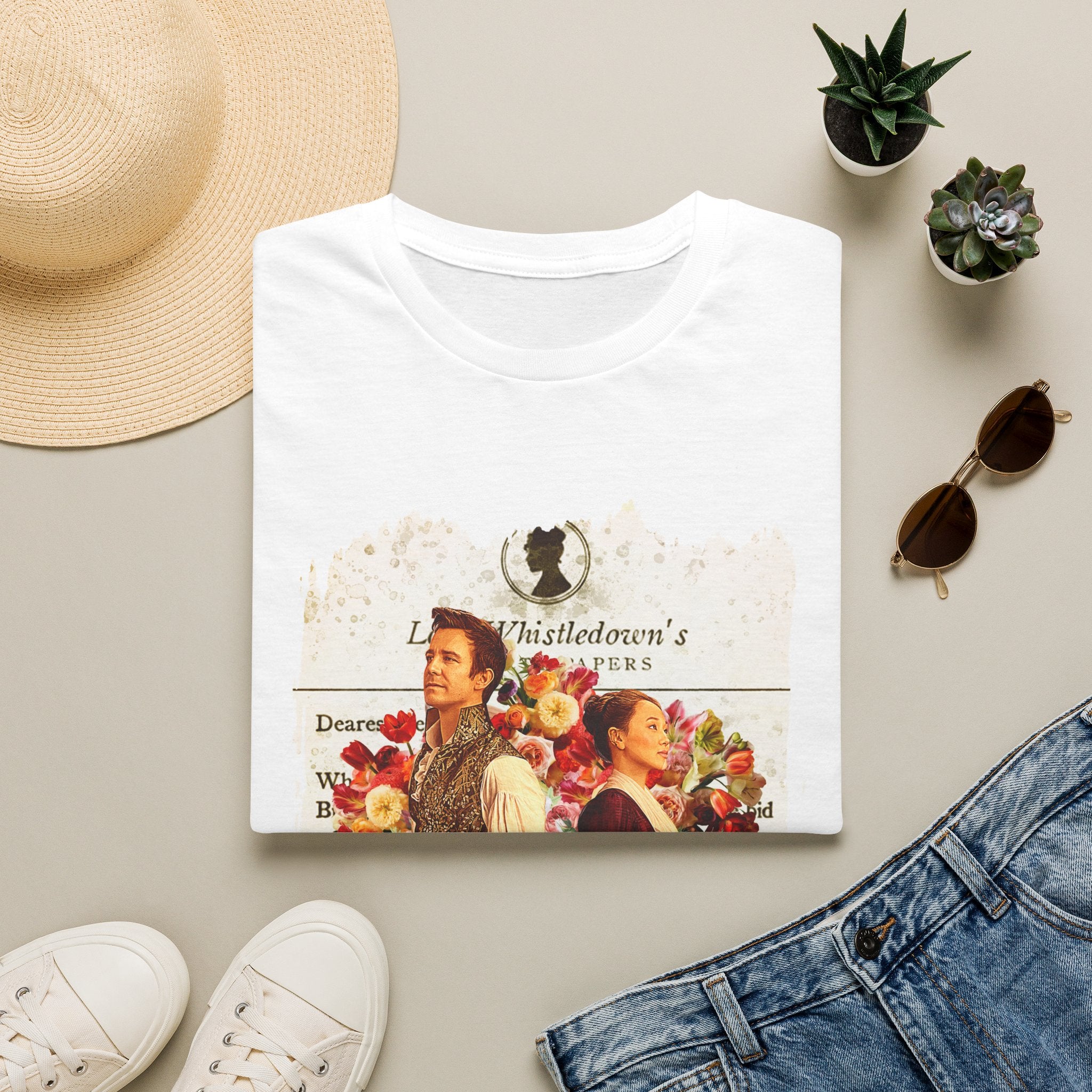Benedict Bridgerton & Sophie Baek Back To Back Lady Whistledown Society Papers Netflix T-Shirt