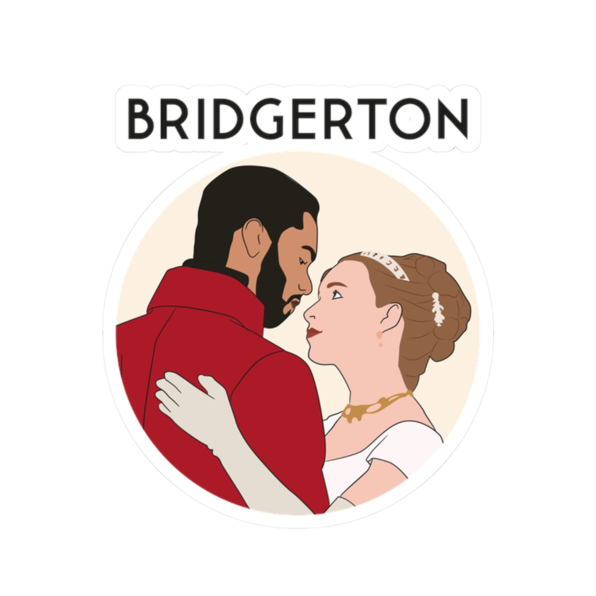 Simon Basset Duke of Hastings & Daphne Bridgerton Netflix Sticker