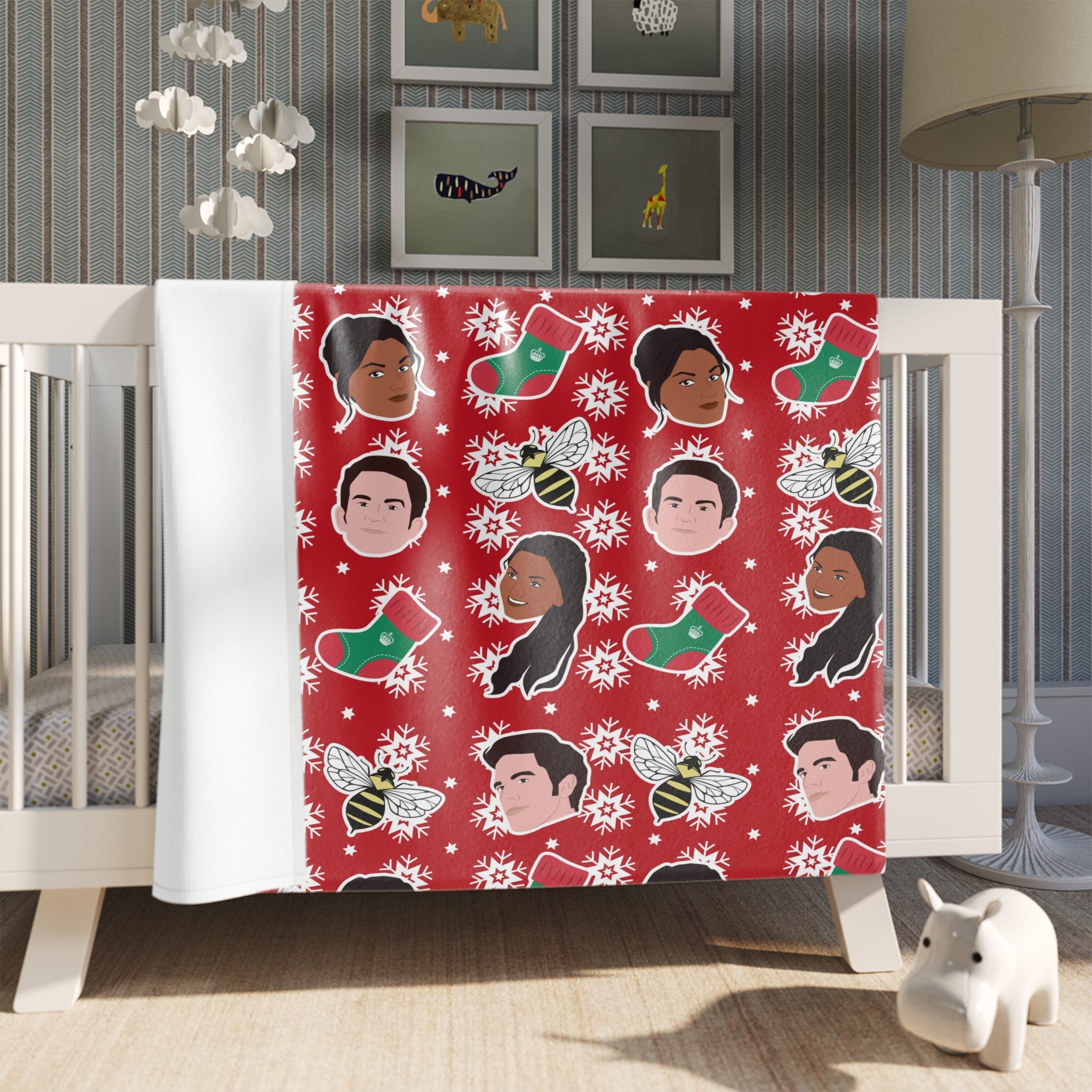 Anthony & Kate Kanthony Christmas Bridgerton Netflix Throw Blanket