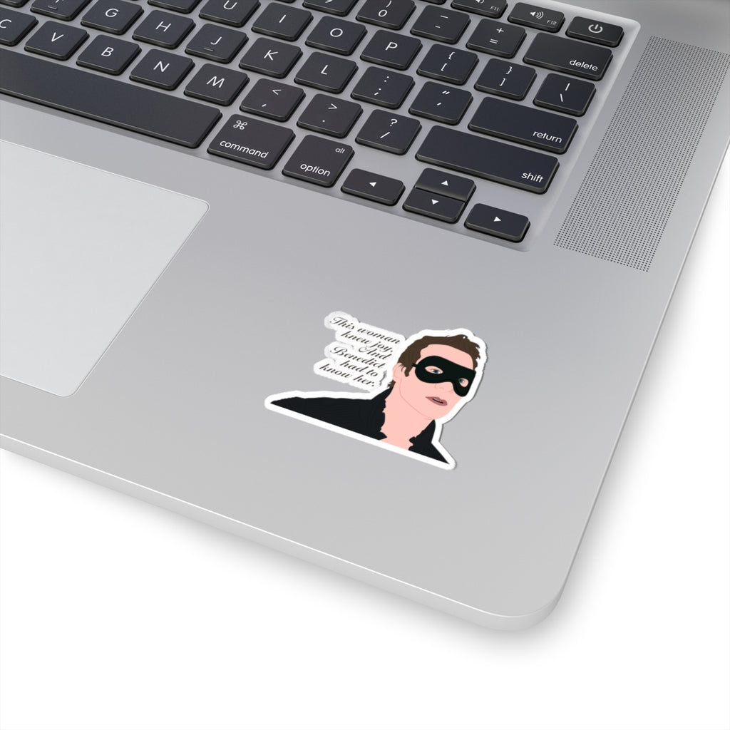 This Woman Knew Joy And Benedict Had To Know Her Bridgerton Masquerade Ball Quote Netflix Sticker
