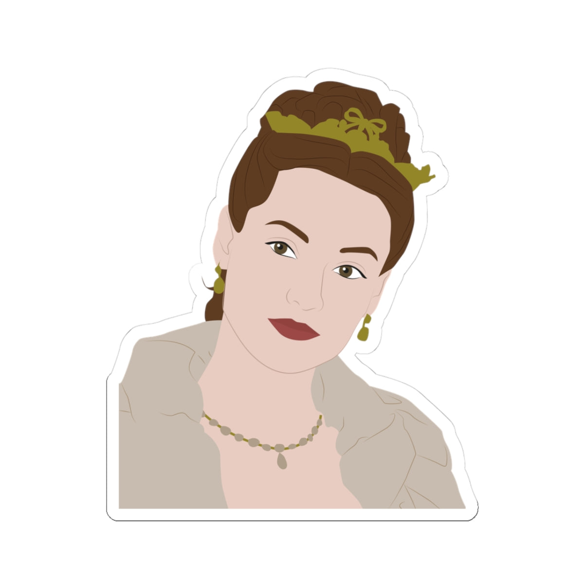 Francesca Bridgerton Tiara Netflix Sticker