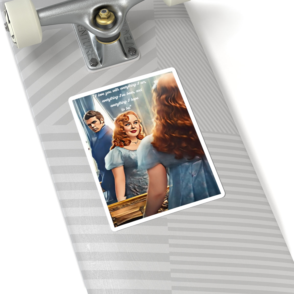 Colin & Penelope I Love You With Everything I Am Bridgerton Netflix Sticker