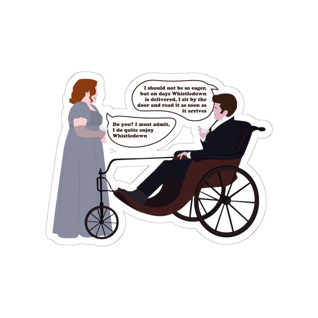 Penelope Featherington & Lord Remington Bridgerton Netflix Sticker