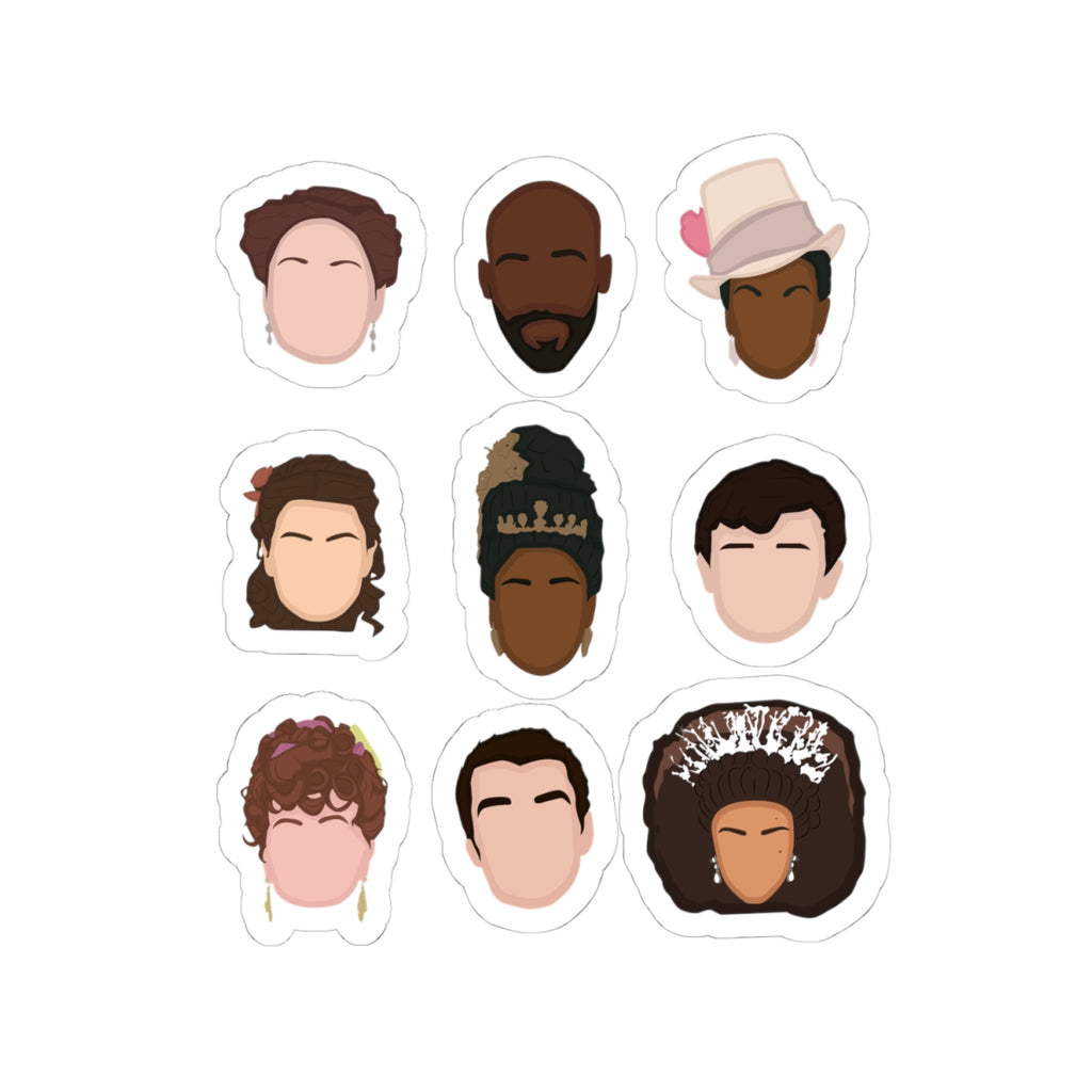 Bridgerton's Lady Danbury, Violet, Portia, Hyacinth, Gregory, Marcus, King George, Queen Charlotte Emoji  Bridgerton Netflix Sticker
